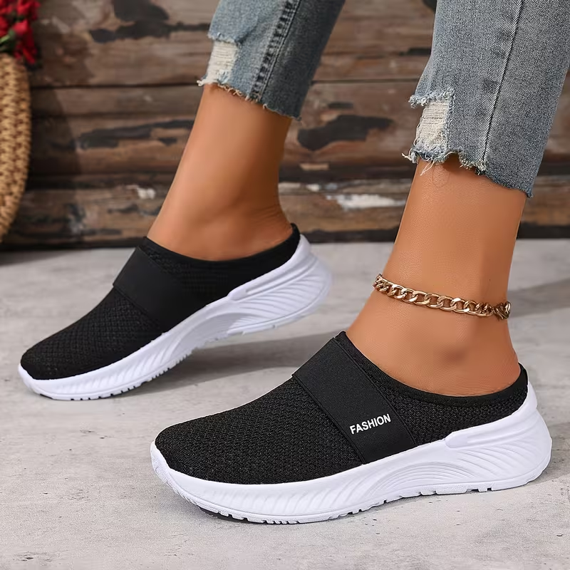 CloudEase™ Women’s Orthopedic Slip-On Sneakers – Breathable Comfort & Arch Support