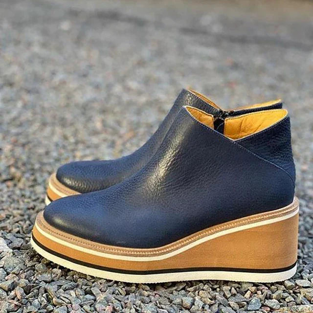 Elegante Plateau Stiefeletten