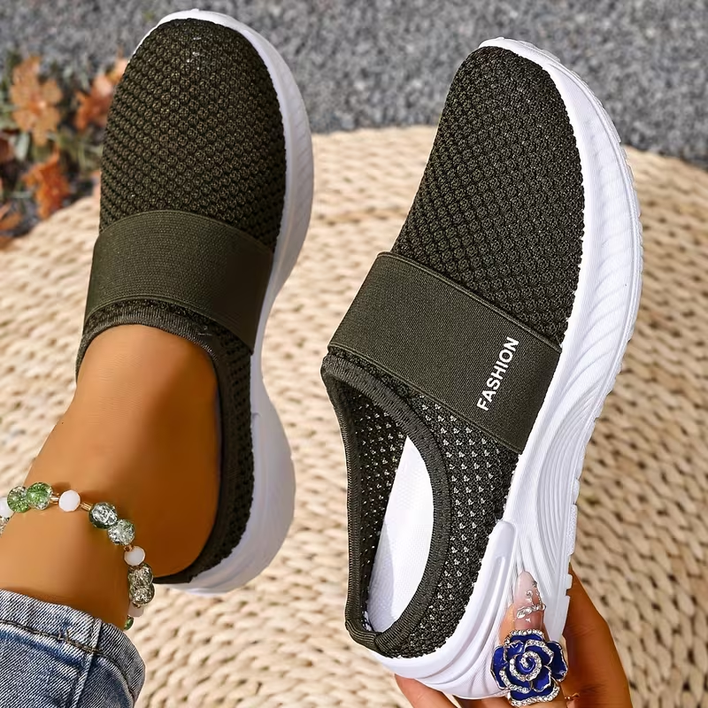 CloudEase™ Women’s Orthopedic Slip-On Sneakers – Breathable Comfort & Arch Support