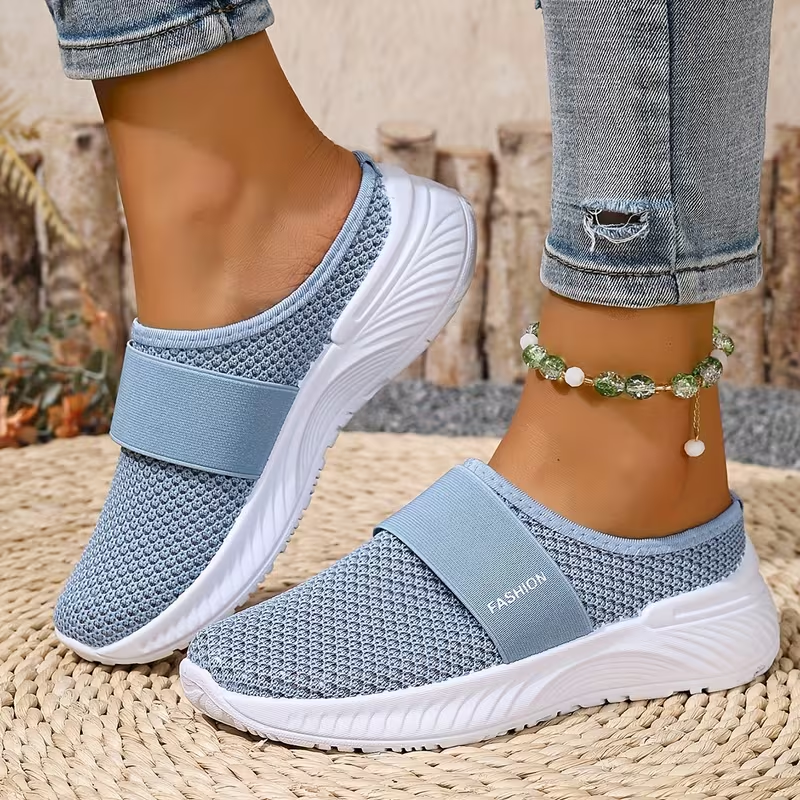 CloudEase™ Women’s Orthopedic Slip-On Sneakers – Breathable Comfort & Arch Support