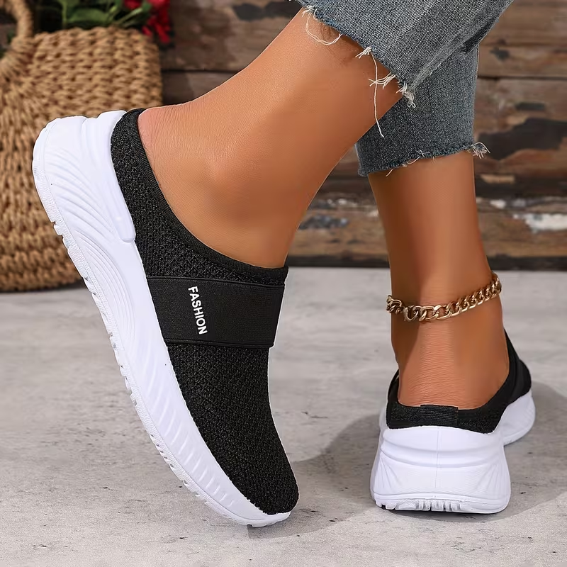 CloudEase™ Women’s Orthopedic Slip-On Sneakers – Breathable Comfort & Arch Support