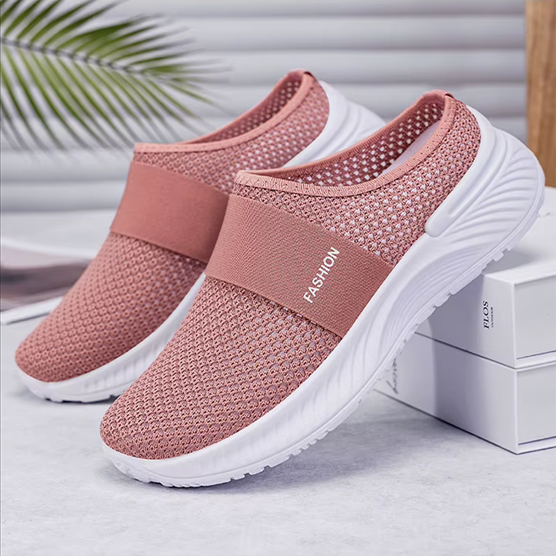 CloudEase™ Women’s Orthopedic Slip-On Sneakers – Breathable Comfort & Arch Support