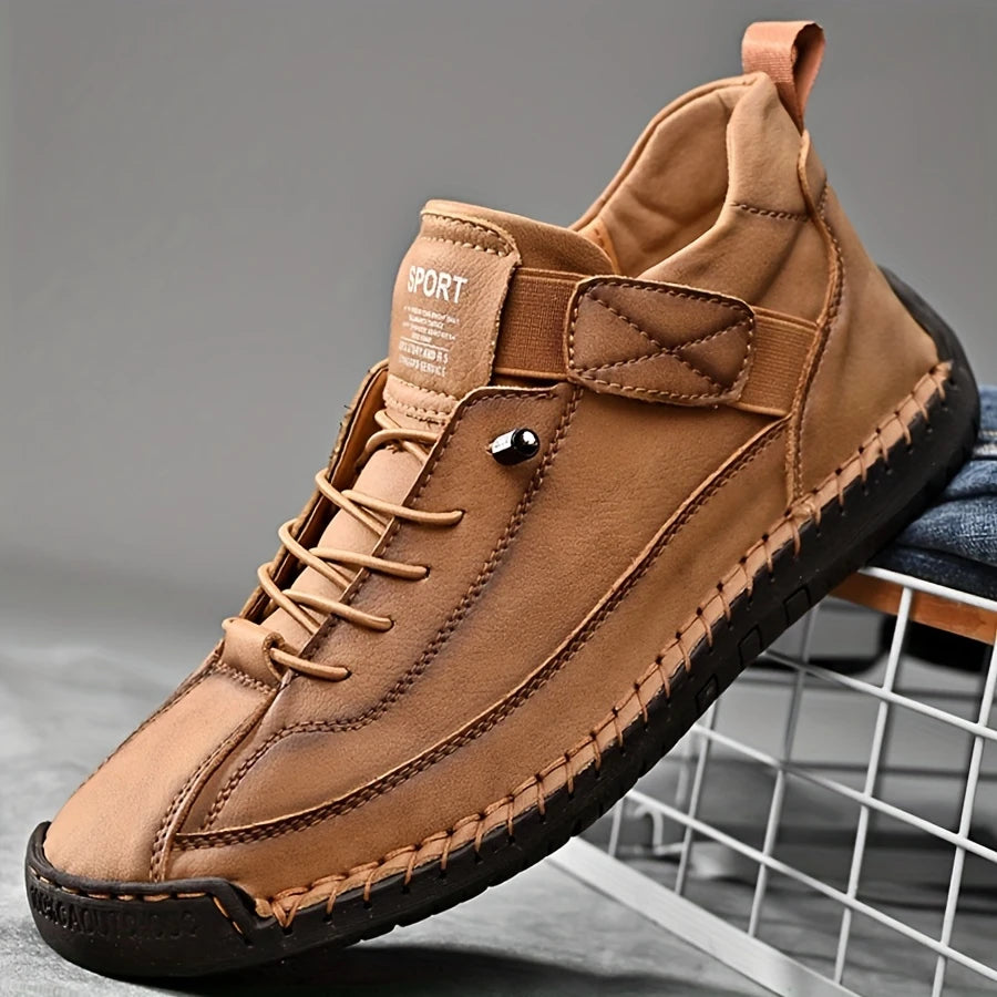 EaseStep™ Leather Sneakers – Soft Comfort & Orthopedic Support