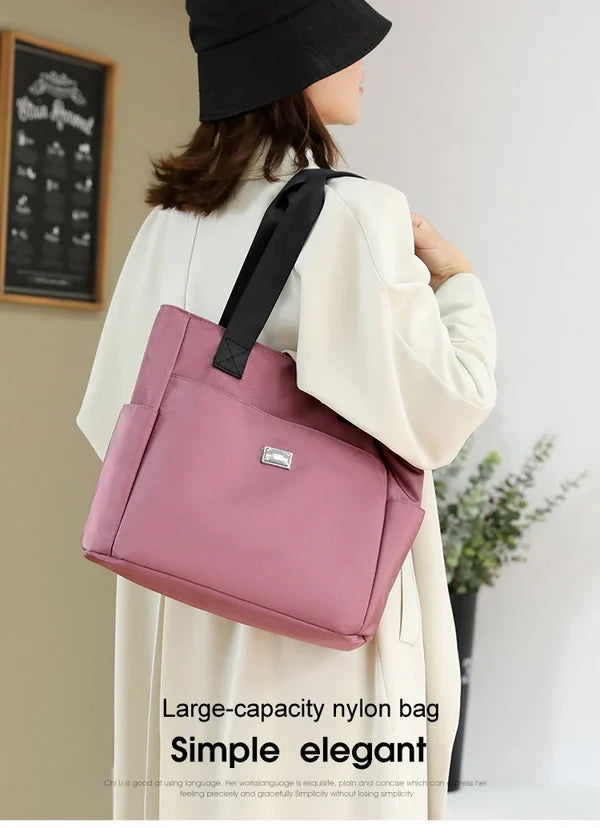 🔥Large Capacity Water Repellent Multi Pocket Nylon Shoulder Bag👜