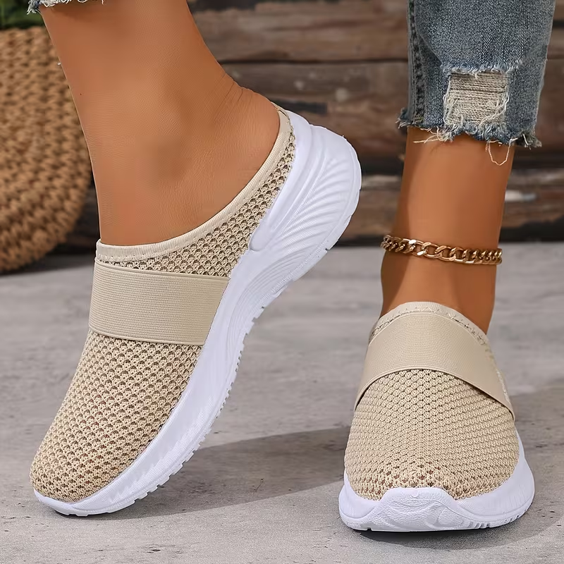 CloudEase™ Women’s Orthopedic Slip-On Sneakers – Breathable Comfort & Arch Support