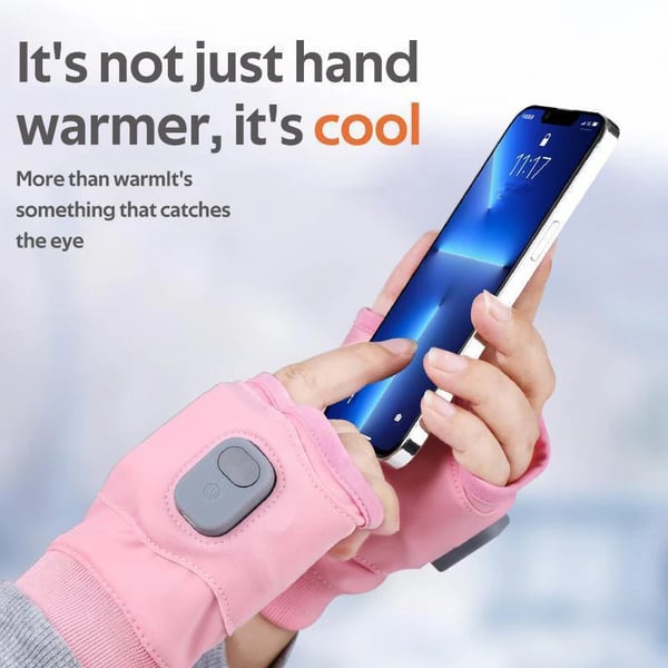 2024 Smart Thermostatic Heated Fingerless Gloves