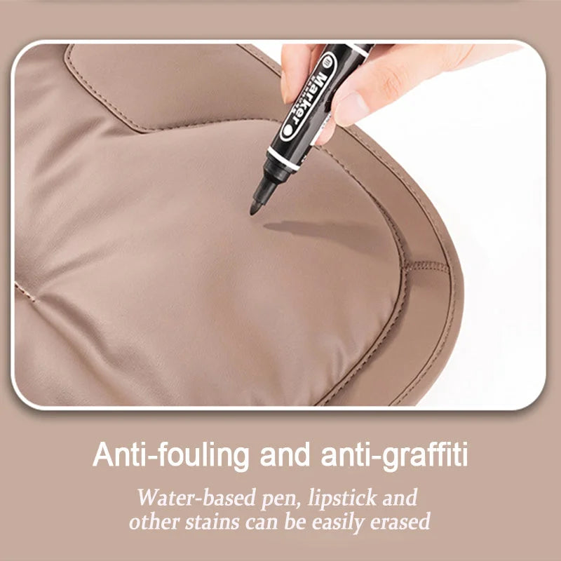 Skin-friendly Anti-fouling Leather Cushion Anti-slip Seat Cushion