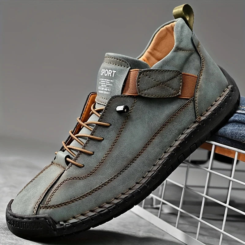 EaseStep™ Leather Sneakers – Soft Comfort & Orthopedic Support