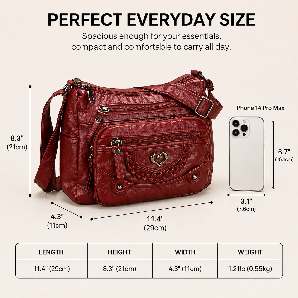 🔥On This Week Sale - 49% OFF🔥Soft Leather Multi-Pocket Vintage Crossbody Bag
