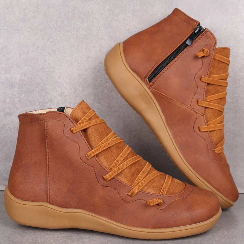 🔥49% Off Today🔥 Women's Vintage Leather Arch Support Ankle Boots