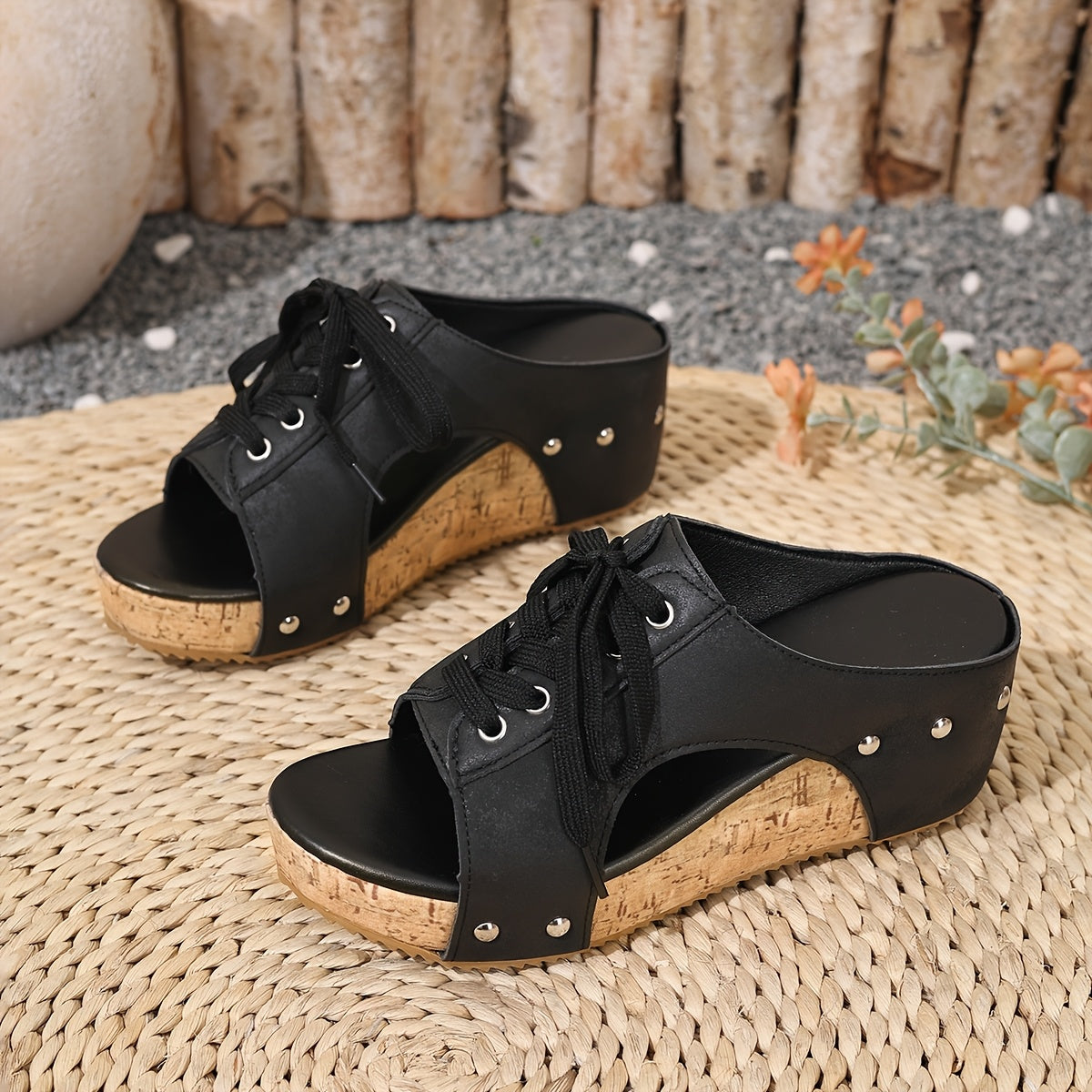 WillowWalk™ Lace-Up Comfort Wedge Sandals – Lightweight Support for Every Step