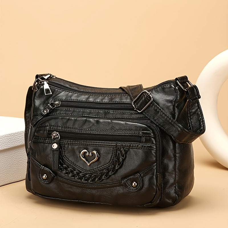 🔥On This Week Sale - 49% OFF🔥Soft Leather Multi-Pocket Vintage Crossbody Bag