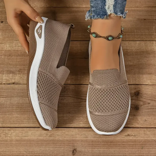 ComfortKnit™ Slip-On Walking Sneakers — Breathable, Lightweight & Orthopedic Support