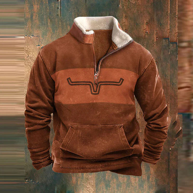 Viertel Zip-Up Pullover