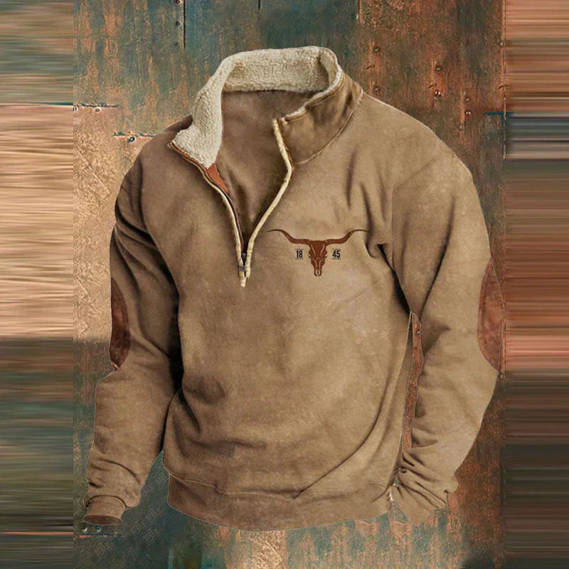 Viertel Zip-Up Pullover