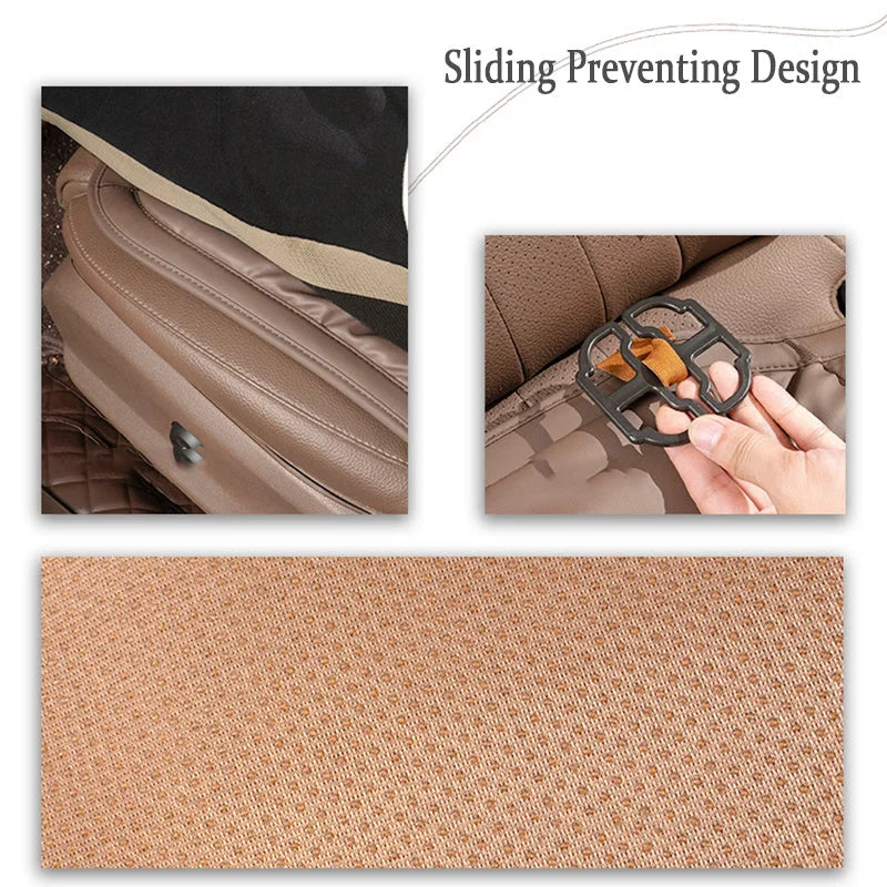 Skin-friendly Anti-fouling Leather Cushion Anti-slip Seat Cushion