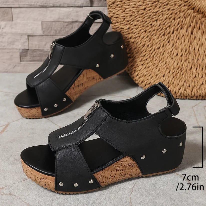 ComfortStep™ Women's New Vintage Wedge Platform Sandals