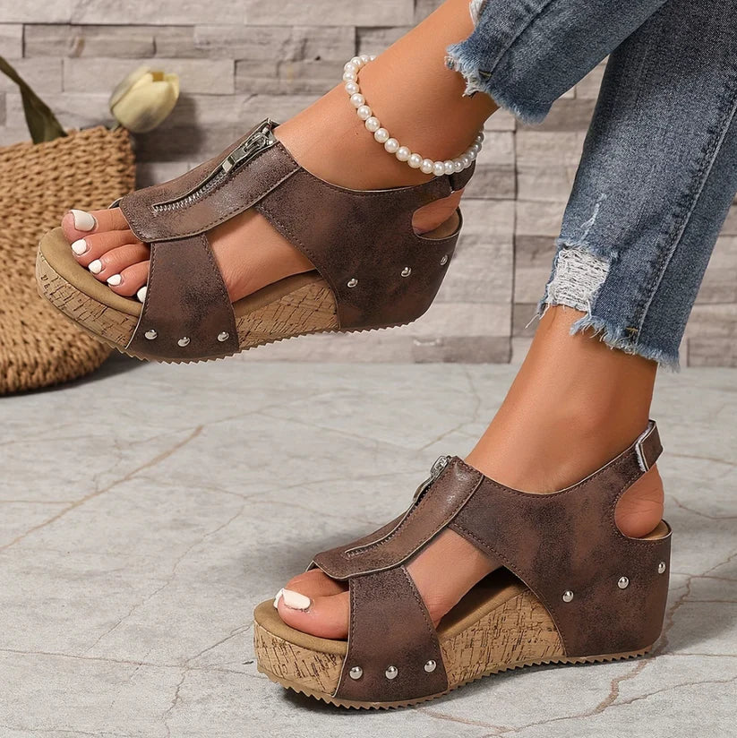 ComfortStep™ Women's New Vintage Wedge Platform Sandals