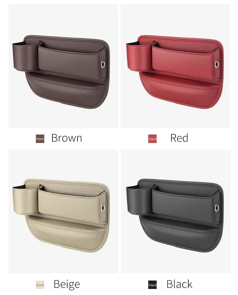 🔥HOT SALE 45% OFF 💖Car Leather Cup Holder Gap Filler Organizer Bag [Universal Fitment]