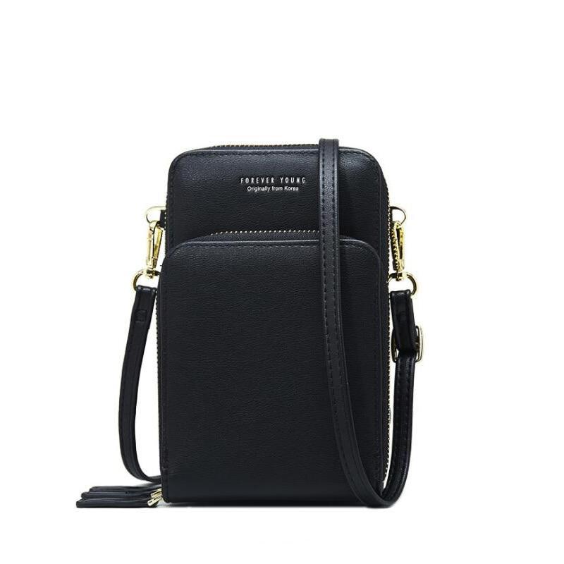 3-Layers Leather Crossbody Shoulder Bag - Beelovy