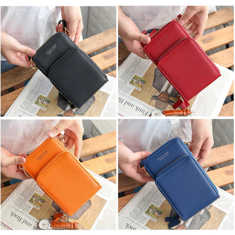 3-Layers Leather Crossbody Shoulder Bag - Beelovy