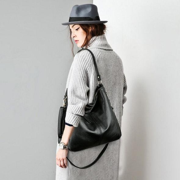 Luxury Leather Shoulder Crossbody Handbag (60% OFF + 1 FREE Clutch) - Beelovy